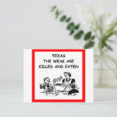 CARTE POSTALE TEXAS (Debout devant)