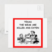 CARTE POSTALE TEXAS (Devant / Derrière)