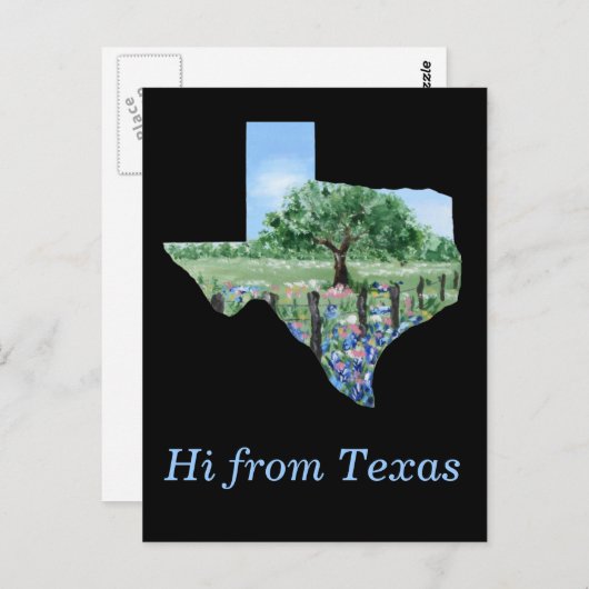 Carte postale Texas (Devant / Derrière)