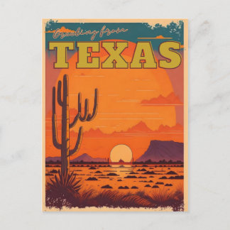 Carte Postale Texas