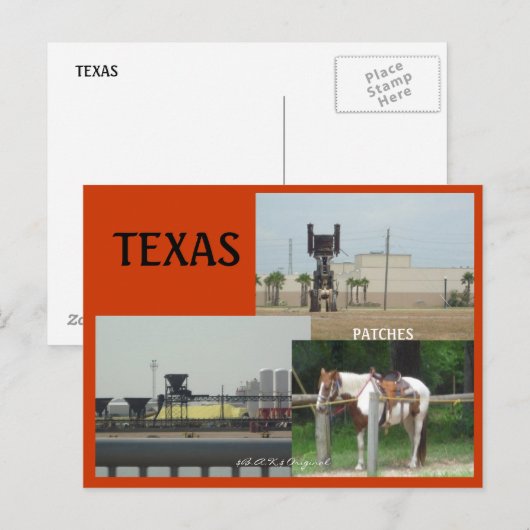 CARTE POSTALE TEXAS (Devant / Derrière)