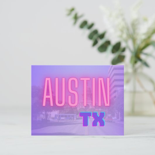 CARTE POSTALE TEXAS AUSTIN (Debout devant)