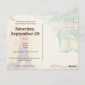 Carte Postale Texas Bride dans les bottes nuptiale douche d'invi (Dos)