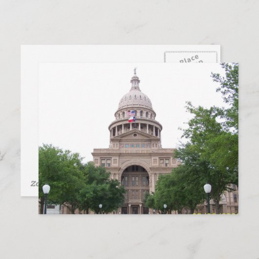 Carte Postale Texas Capitol (Devant / Derrière)