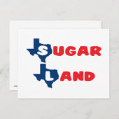 Carte Postale Texas Cities Sugar Land (Devant / Derrière)