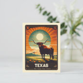 Carte Postale Texas | Esprit patriotique Vintage (Debout devant)