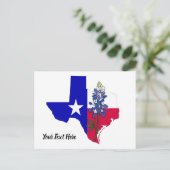 Carte postale Texas et Bluebonnet (Debout devant)