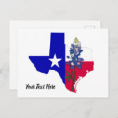 Carte postale Texas et Bluebonnet (Devant / Derrière)
