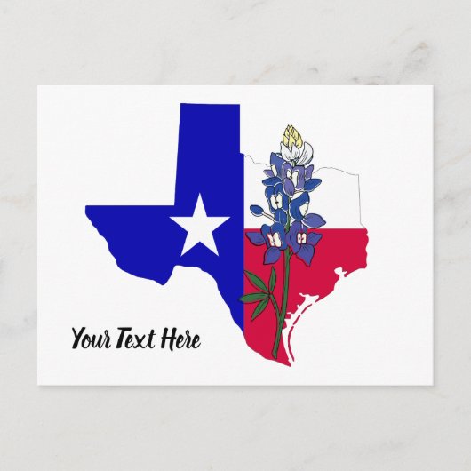 Carte postale Texas et Bluebonnet (Devant)