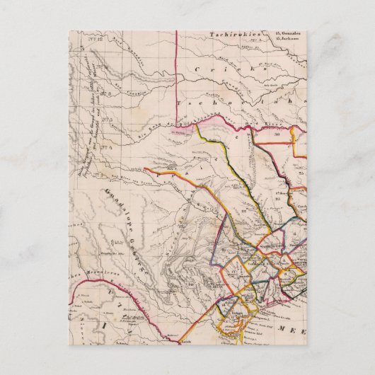 Carte Postale Texas et Oklahoma (Devant)