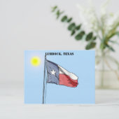 Carte Postale Texas Flag, Lubbock (Debout devant)