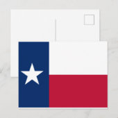 Carte Postale Texas Flag USA (Devant / Derrière)