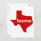 Carte Postale Texas Home (Devant / Derrière)