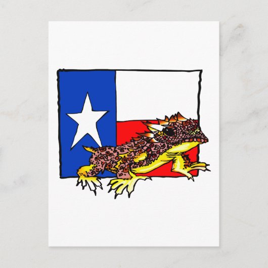 CARTE POSTALE TEXAS HORNÉ TOAD (Devant)