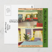 Carte Postale Texas, Hôtel Sea Wall, Galveston (Devant / Derrière)