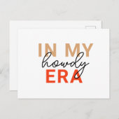 Carte Postale Texas Howdy Era (Devant / Derrière)