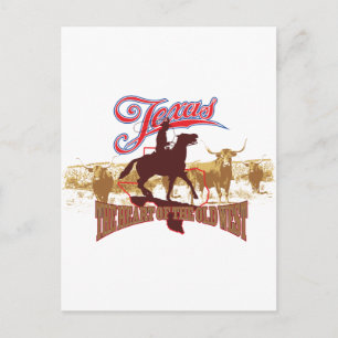 Carte Postale Texas - Le coeur de l'Ouest