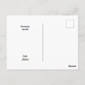 Carte postale Texas Night Stars State Shape (Dos)