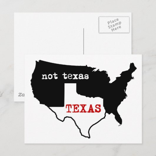 Carte Postale Texas / Pas Texas (Devant / Derrière)