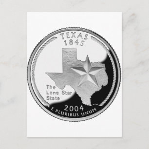 Carte Postale Texas Quarter