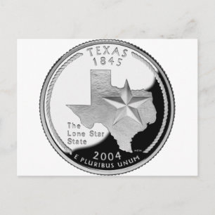 Carte Postale Texas Quarter