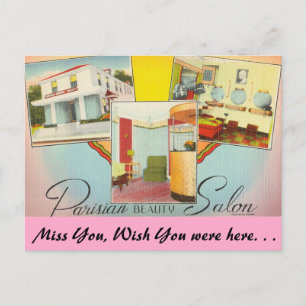 Carte Postale Texas, Salon de beauté parisien