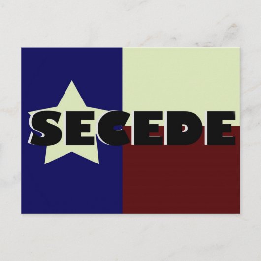 Carte postale Texas SECEDE (Devant)