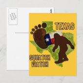 Carte Postale Texas Squatch Watch (Devant / Derrière)