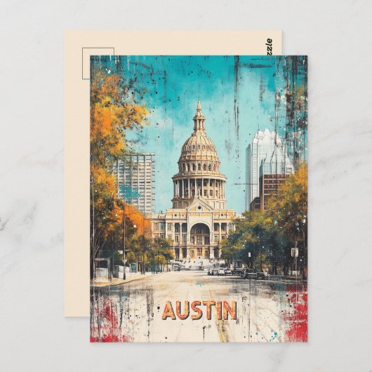 Carte Postale Texas State Capitol Austin (Devant / Derrière)