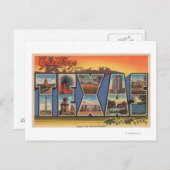 Carte Postale Texas (Terre du pionnier moderne) (Devant / Derrière)
