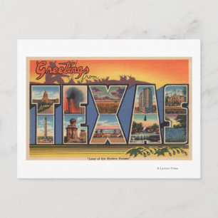 Carte Postale Texas (Terre du pionnier moderne)