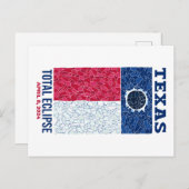 Carte postale Texas Total Eclipse (Devant / Derrière)