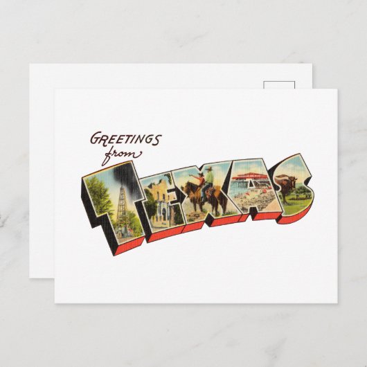 Carte Postale Texas TX (Devant / Derrière)