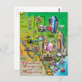 Carte Postale Texas USA (Devant / Derrière)