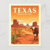 Carte Postale Texas vintage (Devant)