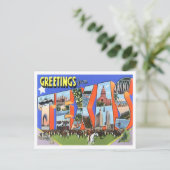 Carte postale Texas Vintage Big Letters (Debout devant)