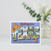 Carte postale Texas Vintage Big Letters (Debout devant)