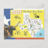 Carte postale Texas Vintage Lone Star State (Devant)