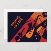 Carte postale texte Abstraite (Devant / Derrière)