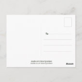 Carte Postale Texte Amour Noir et Rouge Vintage (Dos)