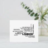 Carte Postale Texte Art "Londres" (Debout devant)