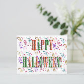 Carte postale texte Confetti & Festival d'Hallowee (Debout devant)
