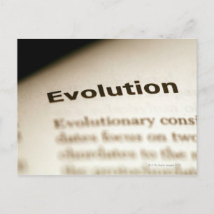 Carte Postale Texte de l'évolution sur la page