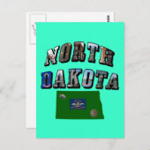 Carte Postale Texte de l'image du Dakota du Nord (Devant / Derrière)