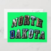 Carte Postale Texte de l'image du Dakota du Nord (Devant / Derrière)