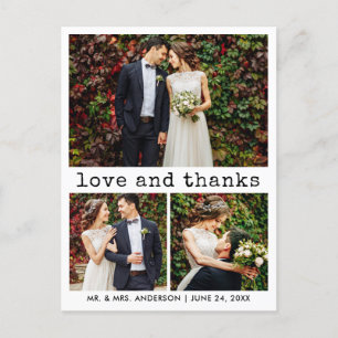 Carte Postale Texte de machine à écrire tendance moderne 3 Photo