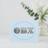 Carte Postale Texte de plage OBX (Debout devant)