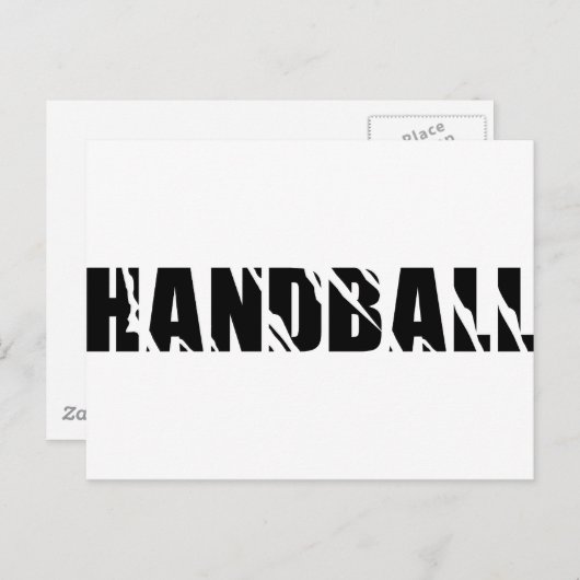 Carte Postale texte du handball (Devant / Derrière)