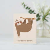 Carte Postale Texte et couleur personnalisés (Debout devant)