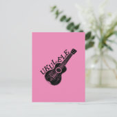 Carte Postale Texte Et Image Ukulele (Debout devant)